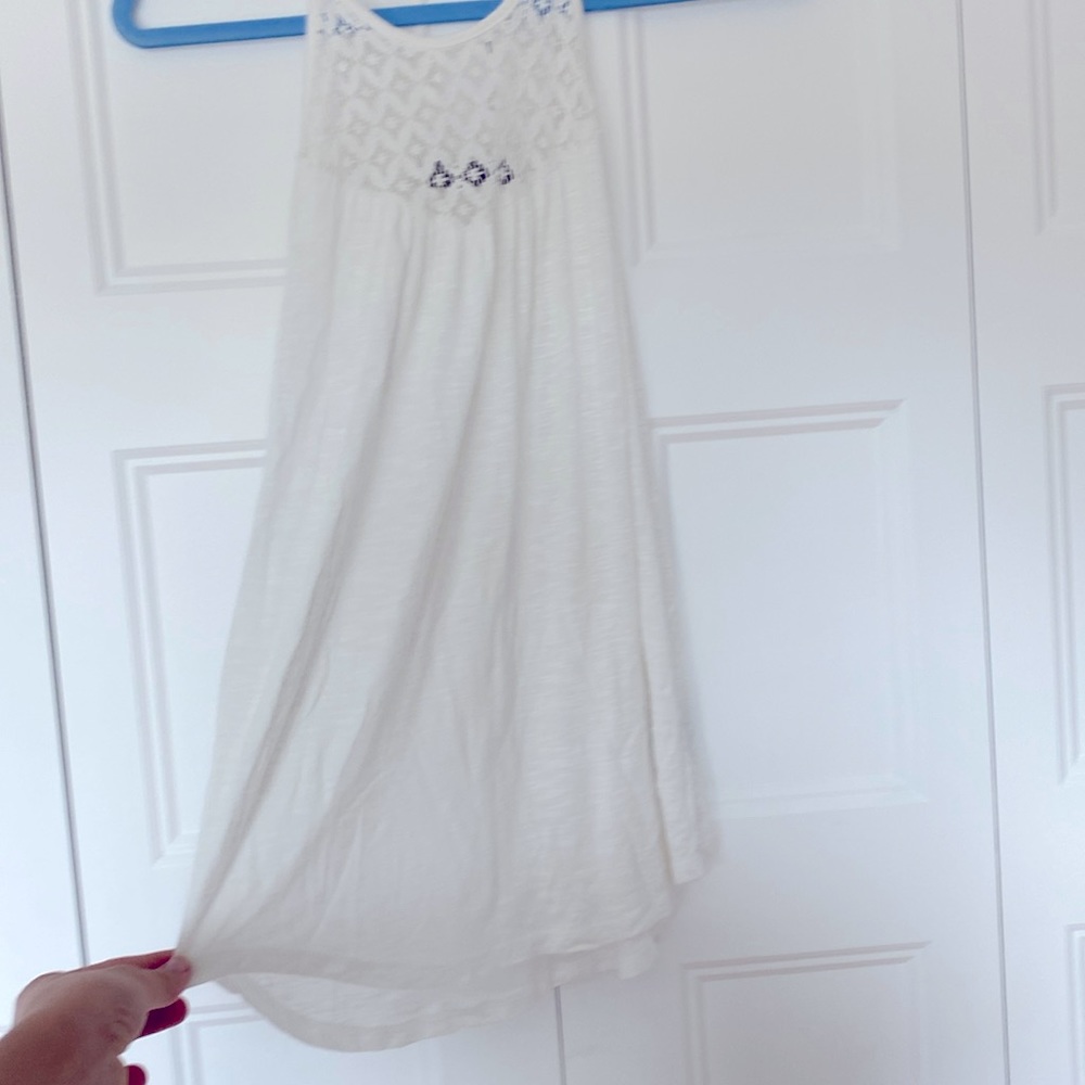 White blouse with lace detail!
